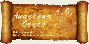 Angelina Orelj vizit kartica